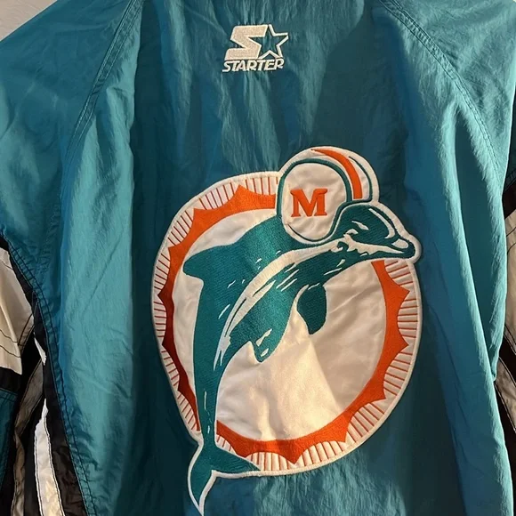 Vintage Starter Miami Dolphins Jacket Size Large